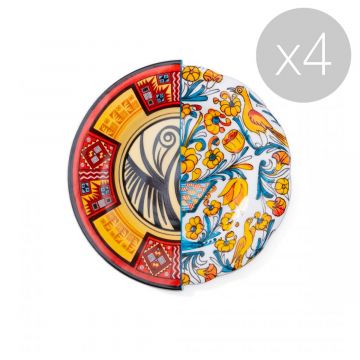 Assiette de fruits Hybrid Huricanga - Lot de 4