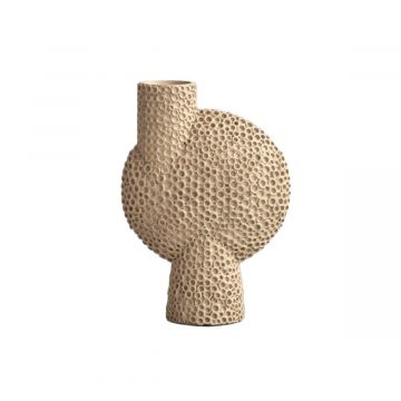 Shisen sphere bubl medium vase céramique sable