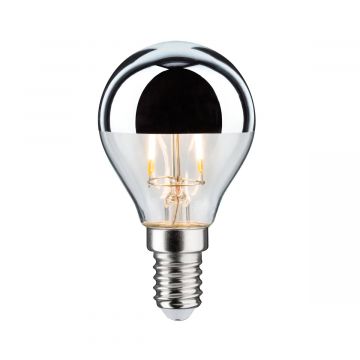 Ampoule LED Sphérique E14 Calotte Argentée 2.6W 2700K Non Dimmable