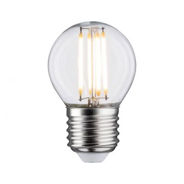 Ampoule Sphérique LED E27 230V 470lm 4.8W 2700K gradable clair