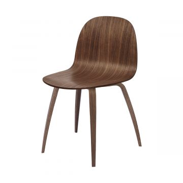 2D dining chair noyer