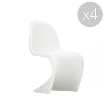 Panton Chair - blanc (lot de 4)