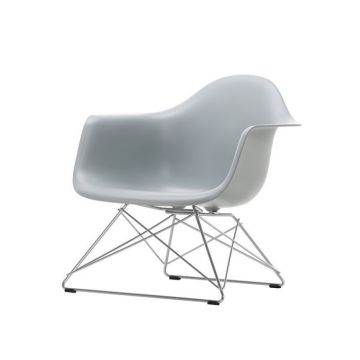 Eames Armchair LAR - Chrome / Gris clair (Outlet)