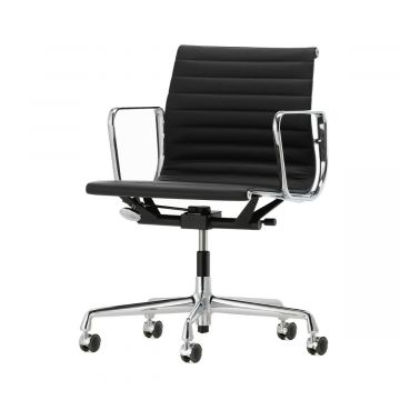 Aluminium EA 117 - Cuir noir L50 (Outlet)