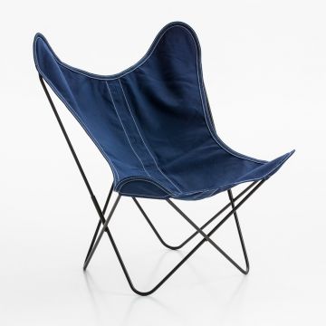 Fauteuil AA démontable - noir-Bleu Marine