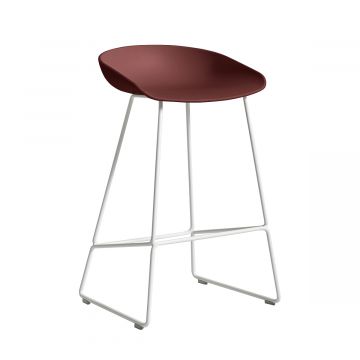 About a stool ASS 38 - Blanc / Brique