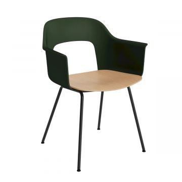 Layout 212 Fauteuil - Pieds acier - Bicolore