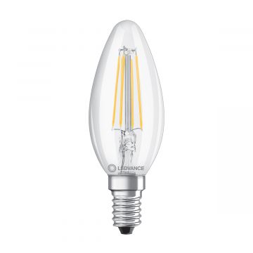 Ampoule LED flamme E14 clair 4.2W Equivalence Halo 40W 2700K Dimmable