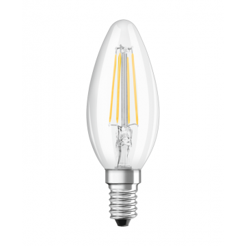 Ampoule LED Flamme Claire E14 4.8W Equivalence Halo 40W 2700K Dimmable