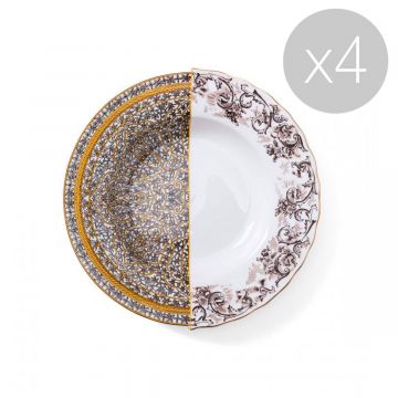 Assiette Creuse Hybride Agroha - Lot de 4 