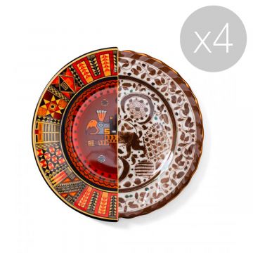 Assiette Plate Hybride Mitla - Lot de 4