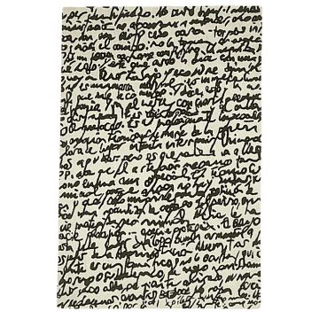Tapis Black on white - Manuscrit 170x240 cm (Outlet)
