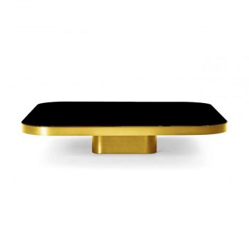 Bow Coffee Table 5 - L 100 x larg. 100 x H 25 cm - Laiton (Outlet)