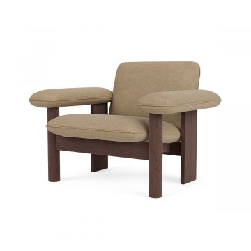 Brasilia - Lounge chair avec dossier bas textile