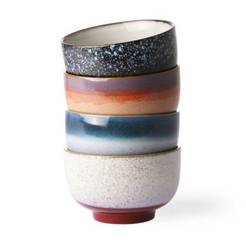 Ceramic 70's Bowls (lot de 4)