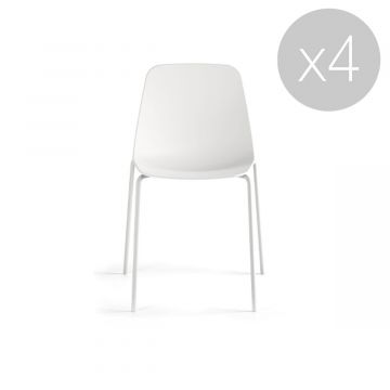 Chaise Maarten Plastic Quickship - Lot de 4