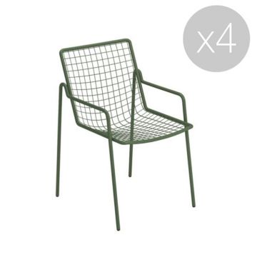 Chaise Rio R50 avec accoudoirs - Lot de 4