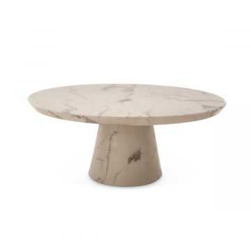 Coffee table disc marble