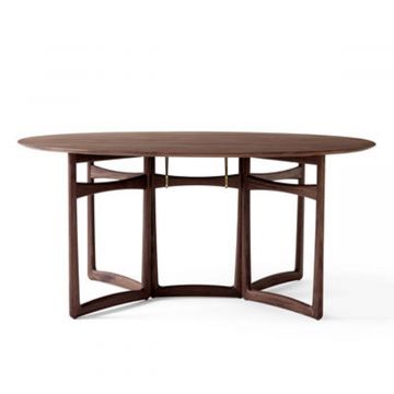 Table drop leaf HM6 - noyer huilé