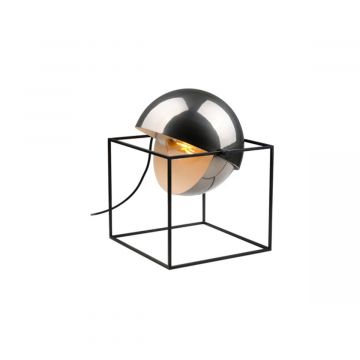 Lampe de table El Cubo - Nickel noir métallique