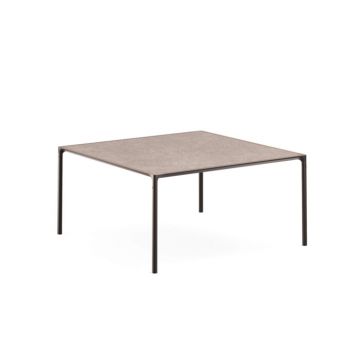 Terramare table carrée avec plateau en grés