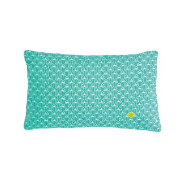 Coussin outdoor Déco 44x33cm - Pastèque Bleu turquoise