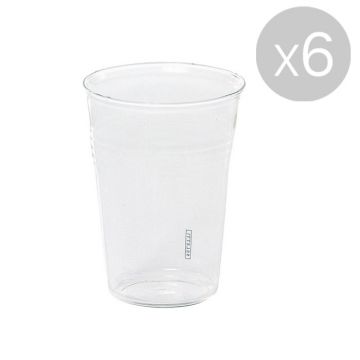 Estetico Quotidiano Verre à Eau - Lot de 6