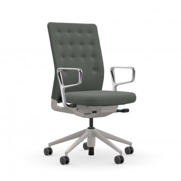 Fauteuil de bureau ID Trim - Gris Sierra / Aluminium poli (Outlet)