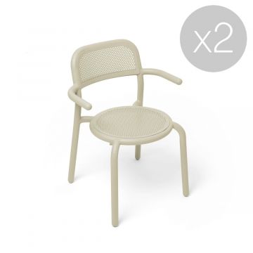 Fauteuils empilables Toni - Lot de 2