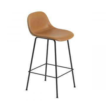 Fiber chaise de bar - cognac  tube