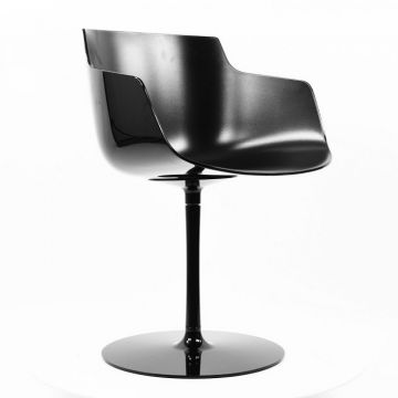 Flow Slim fauteuil pivotant - Noir (Outlet)