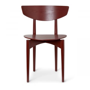 Chaise Herman - bois - rouge/marron (Outlet)