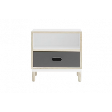 Table de chevet Kabino - Gris (Outlet)