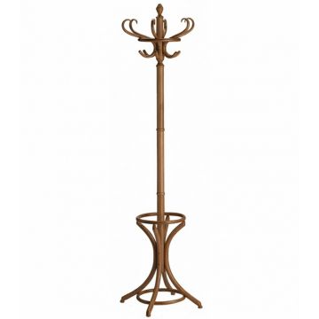 Porte-manteau KLEIDERSTÄNDER - Hêtre teinté Noyer (Outlet)