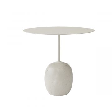 Table Lato Ivoire - Diam. 50 x H 45 cm (Outlet)
