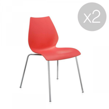 Lot de 2 chaises Maui - Pourpre (Outlet)