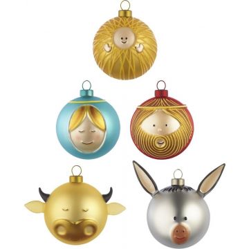Lot de 5 Boules de Noël - Le Palle Presepe (Outlet)