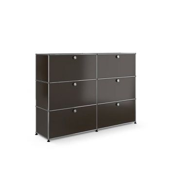 Meuble de rangement vertical 6 modules 6 portes - Marron
