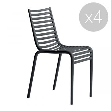 Chaise PIP-e - Lot de 4 - Gris