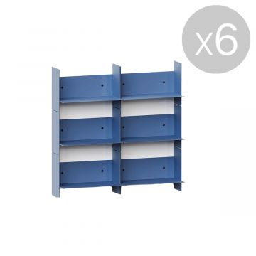 Pli - Bibliothèque murale - Lot de 6
