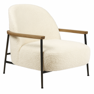 Séjour lounge chair - Avec accoudoir - Karakorum 001/ Noir (Outlet)