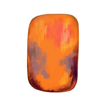 Scribble Orange Tapis 