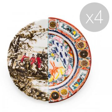 Assiette plate Hybrid Eusapia - Lot de 4