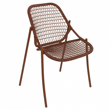 Chaise Empilable Sixties - Ocre Rouge