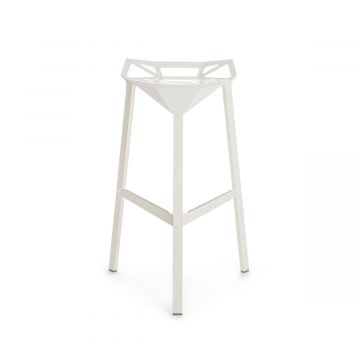 Stool one blanc - Tabouret H67cm
