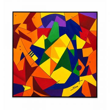 Tableau Abstract Chakra 7 - 100x100 cm