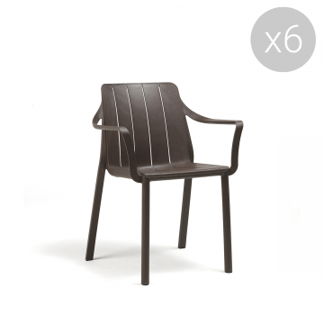 Tiberina - Fauteuils - Lot de 6