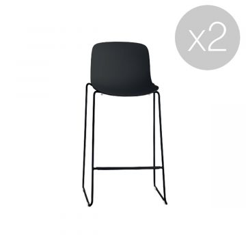 Troy tabouret sledge - Lot de 2