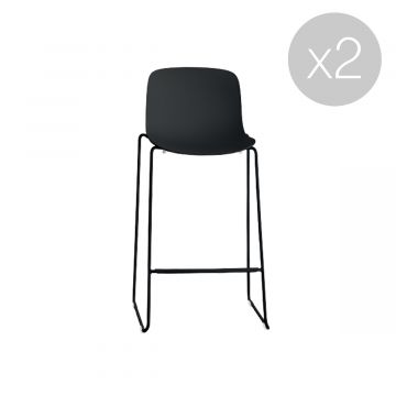 Troy tabouret sledge (Lot de 2)