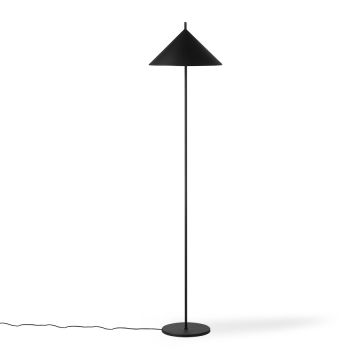 Metal Triangle Floor Lamp Matt - noir